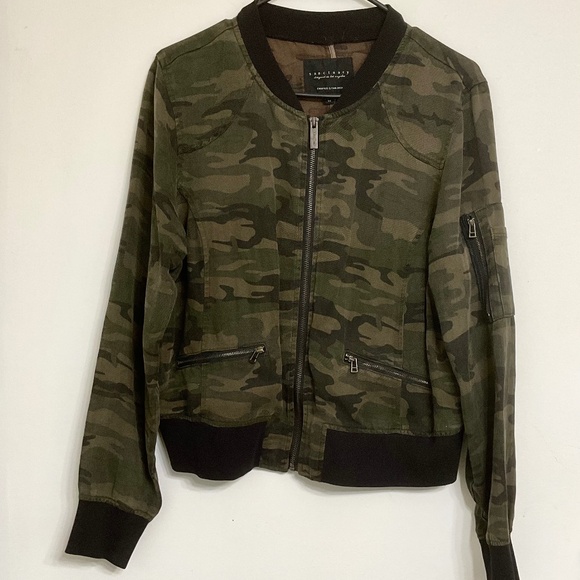 Sanctuary Como Light Jacket Full Zipper Sz M - Picture 1 of 8